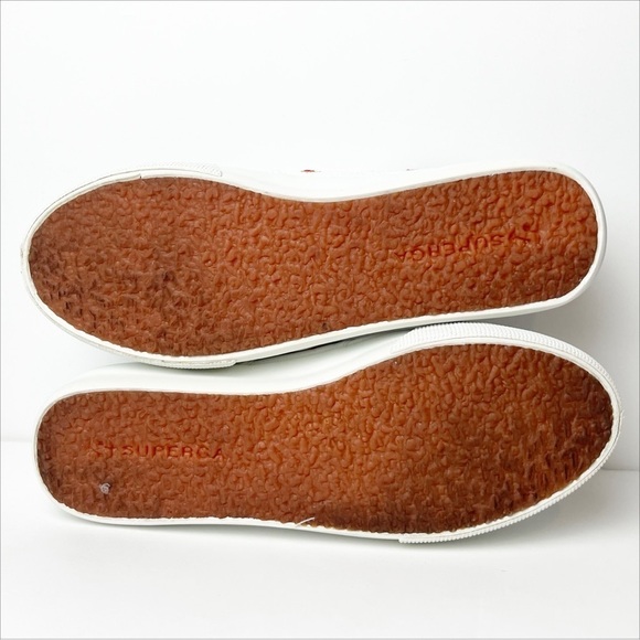 Superga X Chicas Latina Embroidered Sneakes 8 white canvas platform cactus shoes - Picture 11 of 12